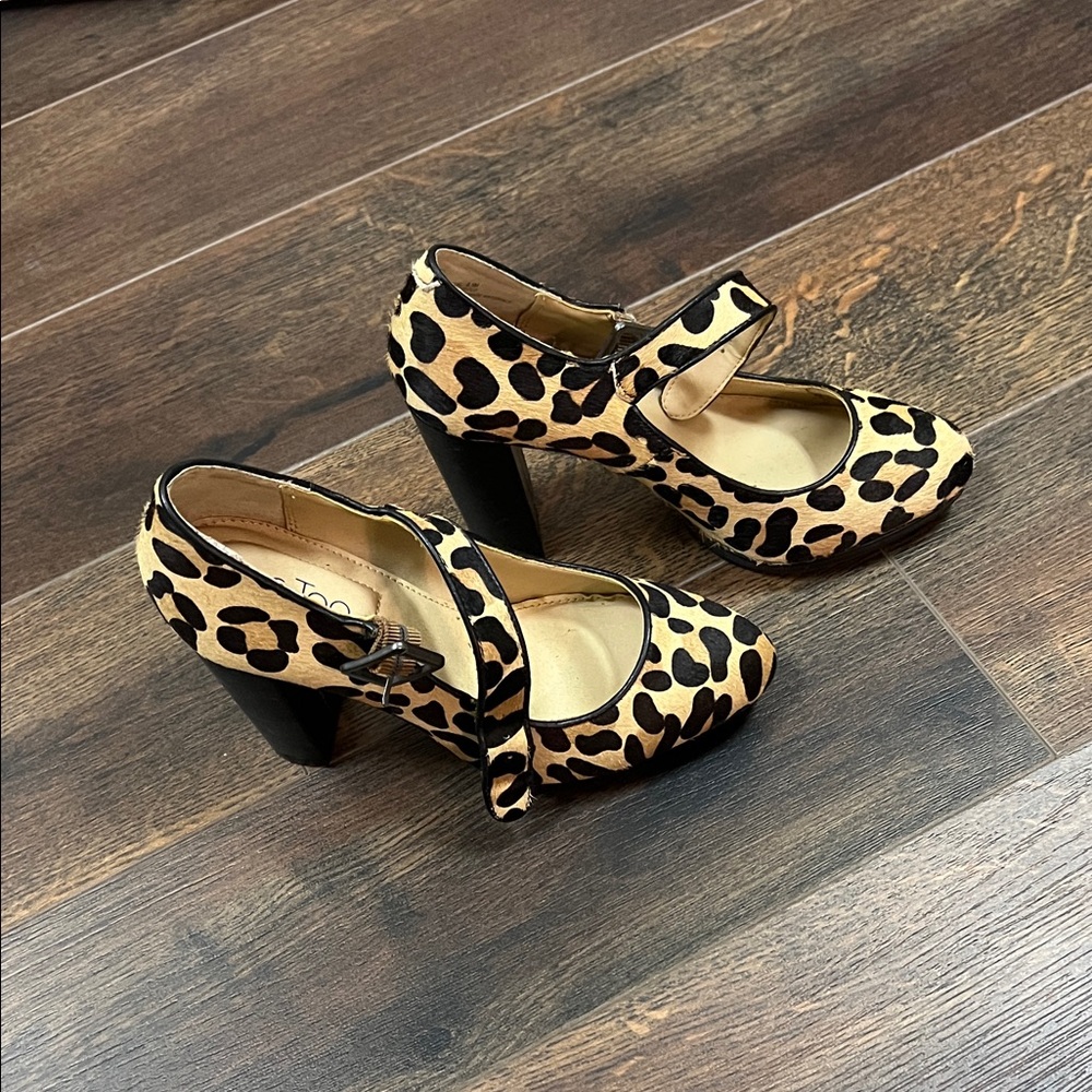 Me Too Leopard Print Heels
